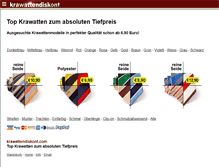 Tablet Screenshot of krawattendiskont.com